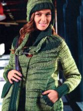 Жакет, шапочка и сумка