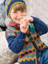 Жакет и шапка спицами с жаккардовым узором