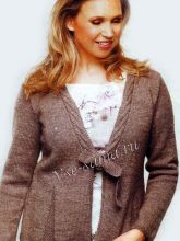 Жакет коричневого цвета