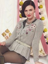 Жакет с баской с косами, фото