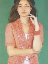 Жакет с каймой из мотивов, фото