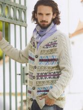 Жакет с норвежскими узорами, фото