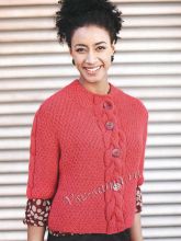 Жакет с планками из кос, фото