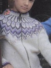 Жакет с жаккардовой кокеткой, фото