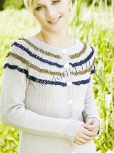 Жакет спицами в экостиле