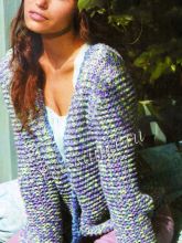 Жакет и шапочка спицами, фото