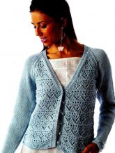 Жакет с ажурным узором