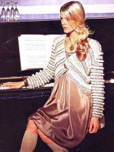 Жакет с диагональными полочками