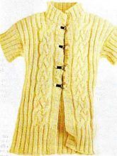 Жакет с короткими рукавами и воротником стойкой