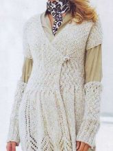 Жакет с запахом и краги