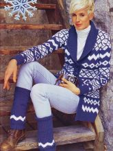 Жаккардовый жакет и гетры