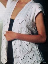 Жилет спицами - Строгая геометрия