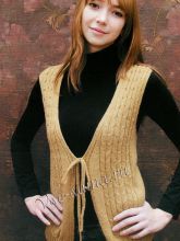 Жилет одним полотном, фото