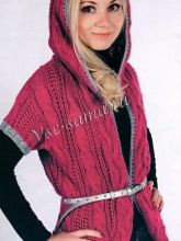 Жилет с короткими рукавами и капюшоном, фото