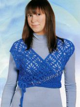 Жилет с запахом, фото