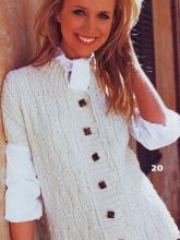 Жилет с косами