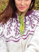 Жакет с круглой жаккардовой кокеткой, фото