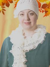 Ажурная шапочка и шарф-волан, фото