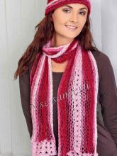 Ажурные шапочка и шарф, фото