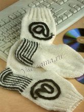 Белые носки Coбaka.ru