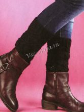 Черные гетры спицами, фото