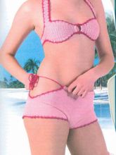 Купальник Роза и фуксия