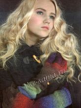 Длинные разноцветные перчатки