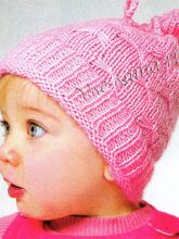 Фантазийный узор на шапочке
