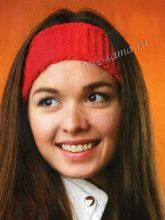 Красная повязка на голову, фото