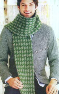 Мужской шарф "Серый клык", фото