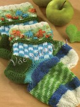 Носки с вышивкой Цветочная поляна