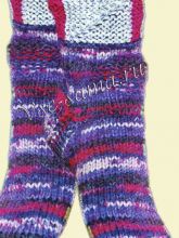 Носки в серо-розовых тонах