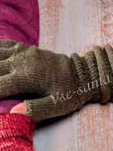 Оливковые митенки, фото