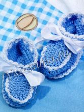 Пинетки голубого цвета