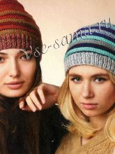 Полосатые разноцветные шапки, фото