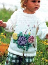 Пуловер с аппликацией, фото