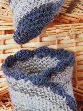 Серо-синие носочки