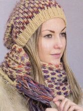Шапка с фантазийным узором, фото