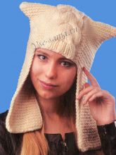 Шапка с ушками кошечка, фото