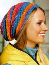 Шапка в рубчик