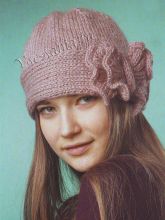 Шапочка спицами Ретро, фото