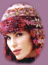 Шапочка-ушанка в стиле нордик