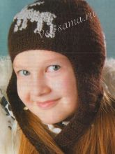 Шапочка с оленем