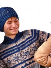 Sinyaya-persikovaya-i-zelenaya-shapochki-ris