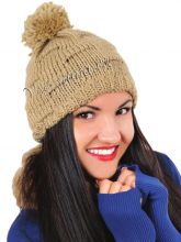 Светло-коричневая шапочка, фото