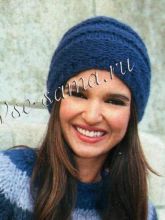 Темно-синяя шапочка, фото