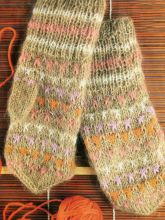 Варежки для ребенка с орнаментом, фото