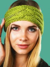 Зеленая повязка на голову, фото