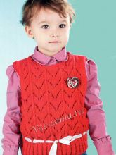 Ажурная безрукавка для девочки