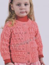 Ажурная кофточка для девочки